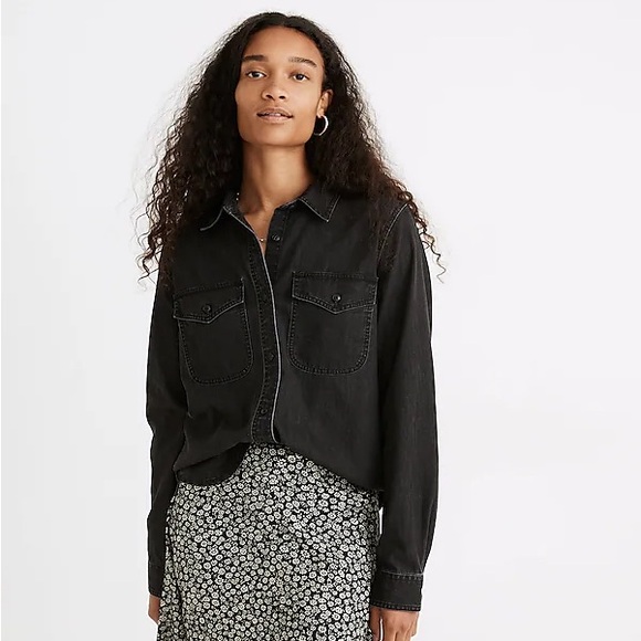 Madewell - Denim Button Up Shirt - Picture 2 of 6